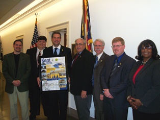 Photo of Kent delegation with Congressman Tim Ryan