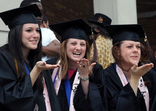 Photo from Spring 2010 Commencement Ceremonies at Kent State University