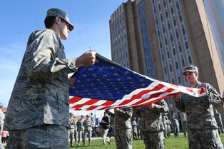 Photo from Kent State's Veterans Day event