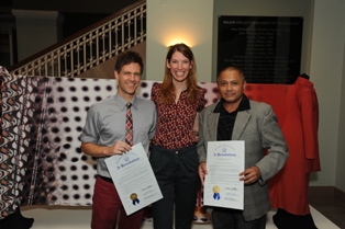 Photo of J.R. Campbell, Rep. Kathleen Clyde and Vincent Quevedo