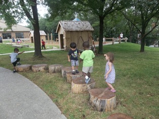 Photo 1 of the Kent State University Child Development Center's Outdoor Learning Lab