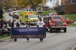 Photo from Kent State University's Homecoming Parade