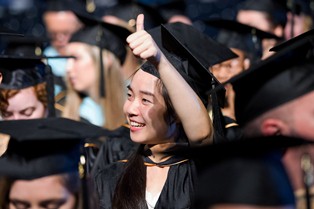 Photo from Kent State commencement ceremony