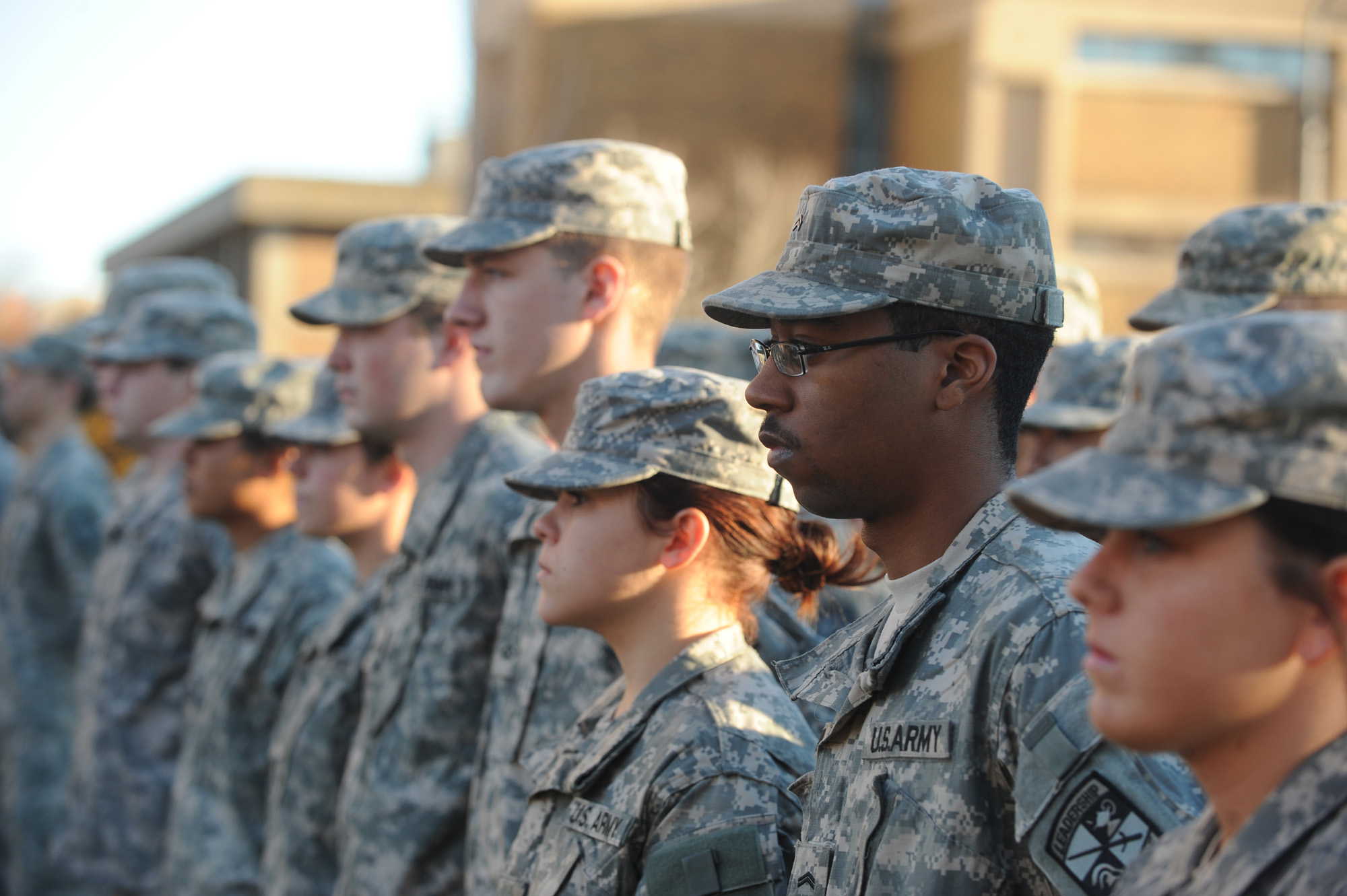 Kent State Army ROTC students