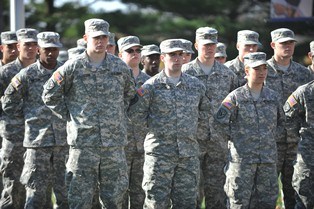 Photo of Kent State ROTC Army Students