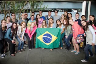 Photo of Kent State's International Storytelling students in Brazil