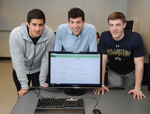 Photo of Kent State students who created SimpleWash app