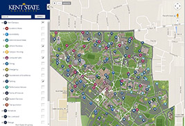 News Kent State Launches New Interactive Campus Map