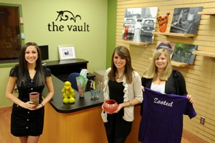 Photo of The Vault with student entrepreneurs