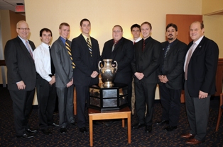 Kent State University President and Provost with Precision Flight Team